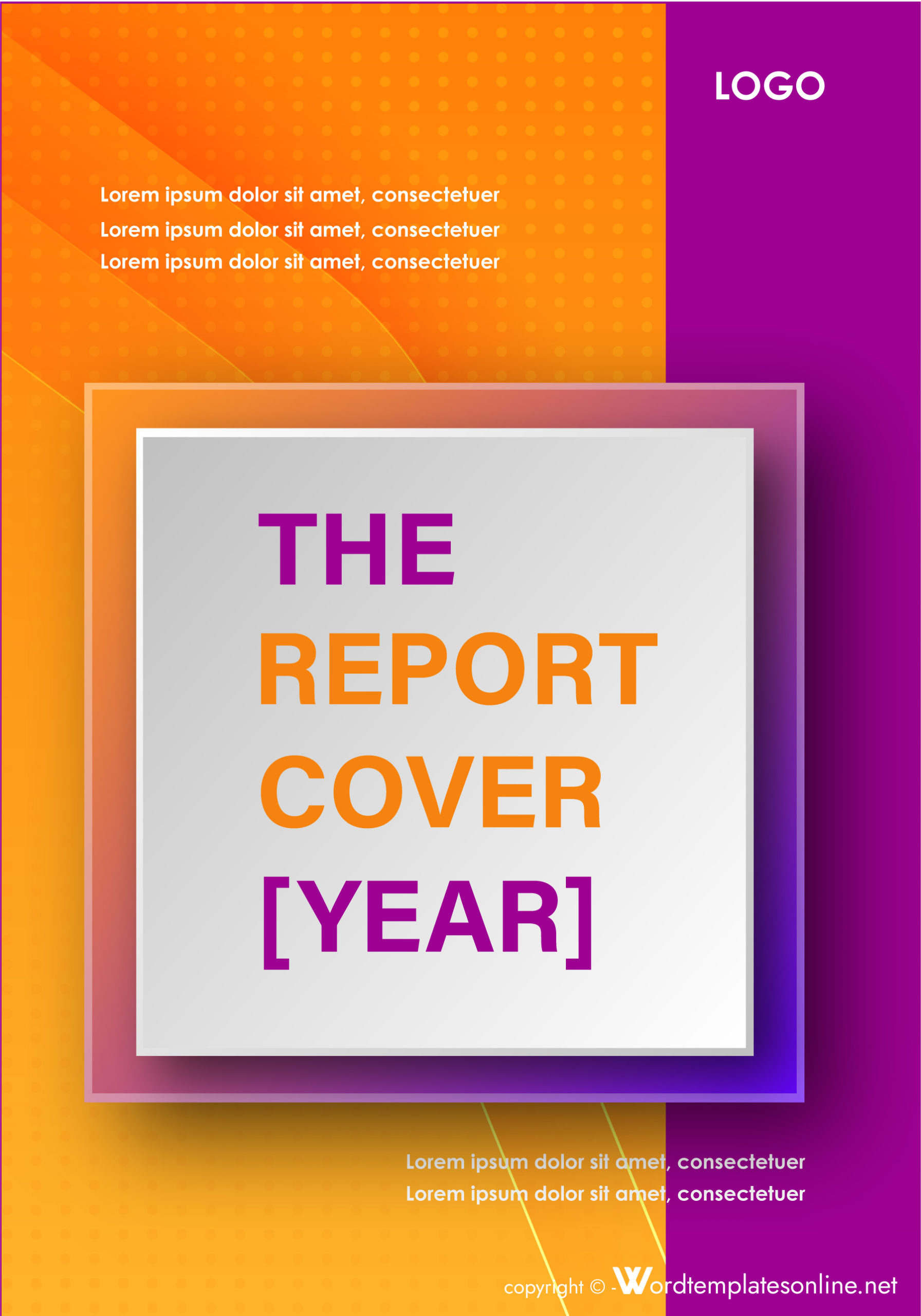 Editable Final Report Cover Page Template - Free Download