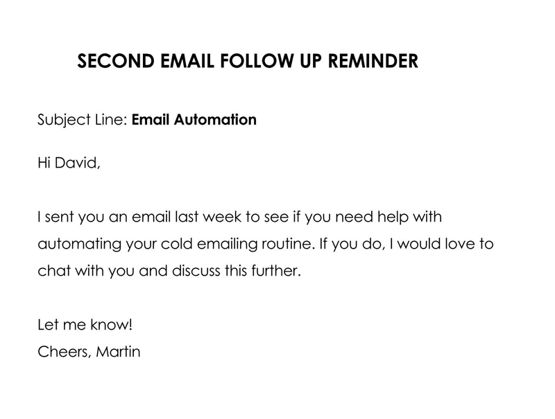 sample reminder email for submission of documents
