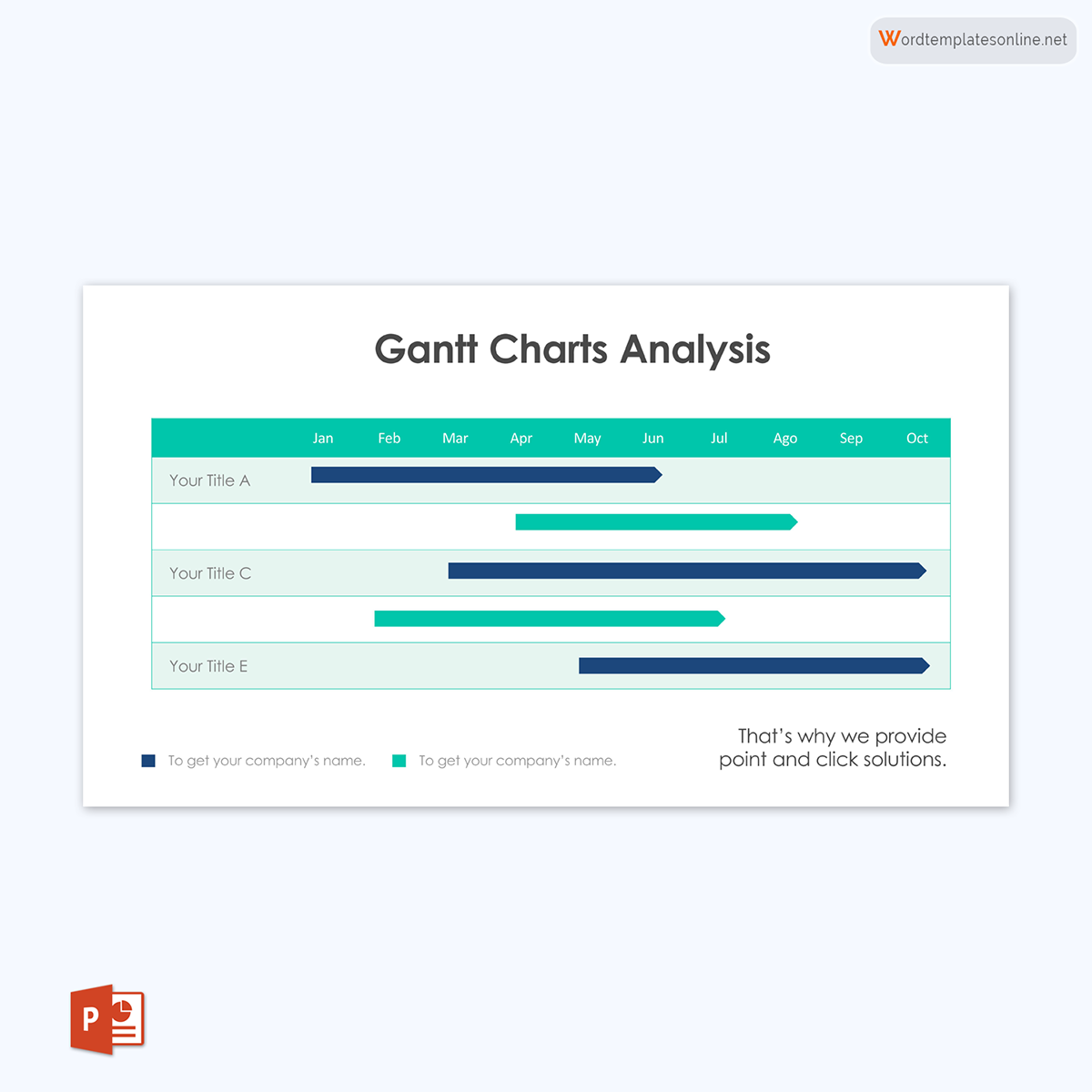 PowerPoint Gantt Chart Template Free