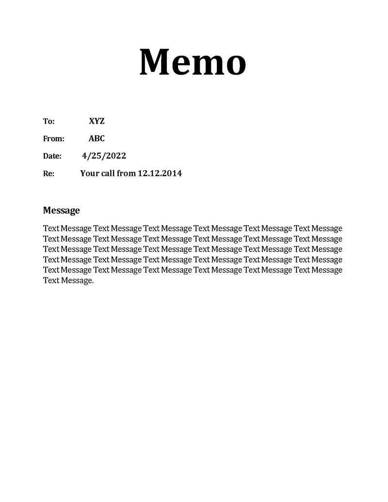  office memo sample pdf
