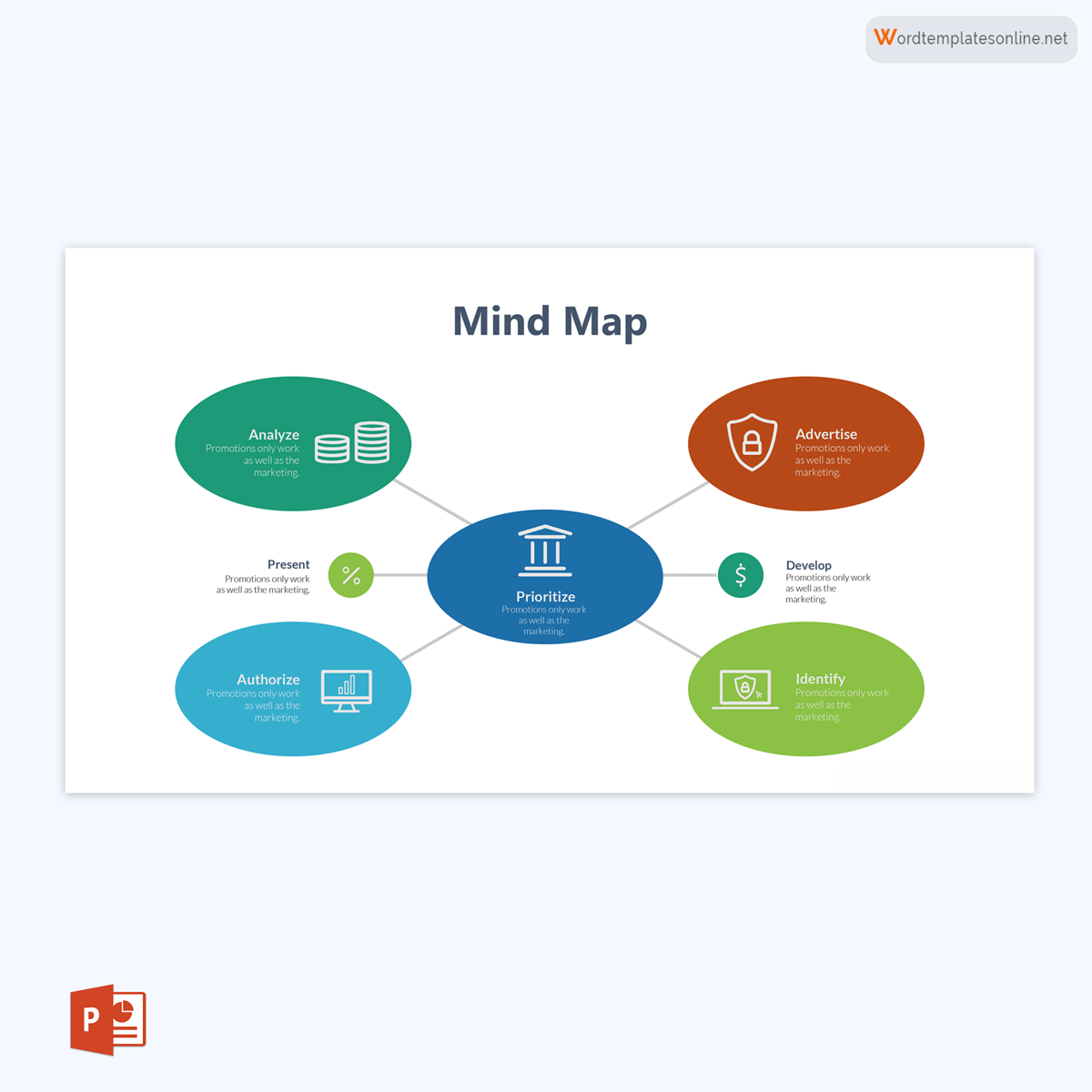 mind map template power point