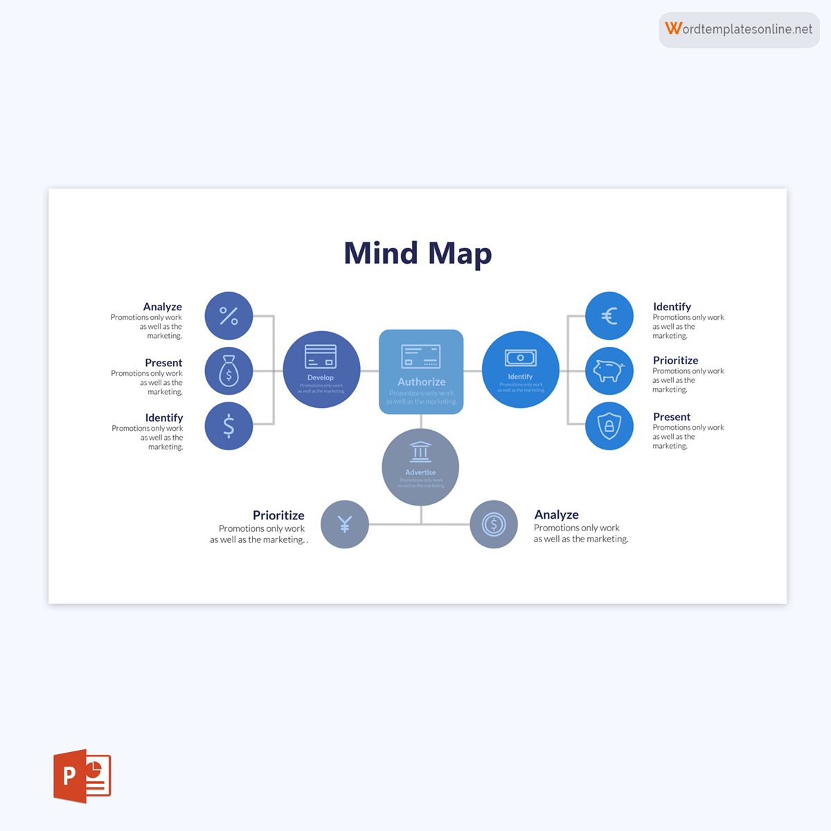 mind map infographic power point