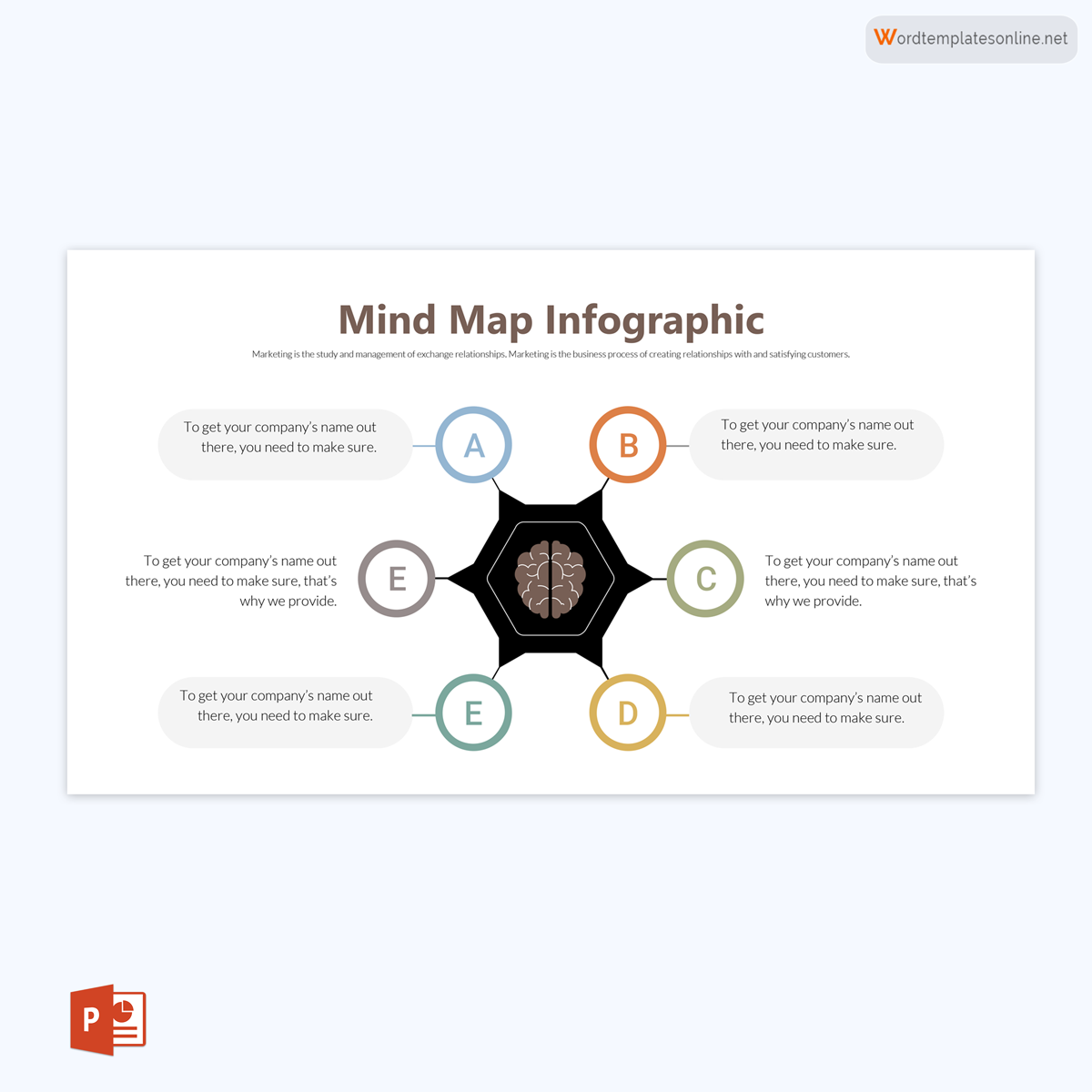 mind map infographic template