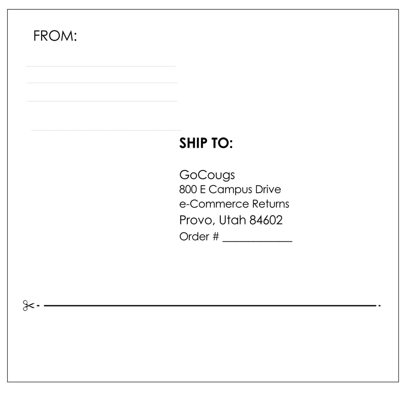 shipping label template word