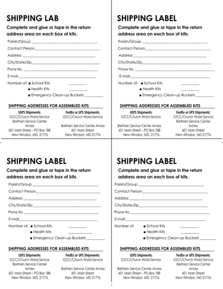 38 Free Shipping Label Templates Easy to Edit Print