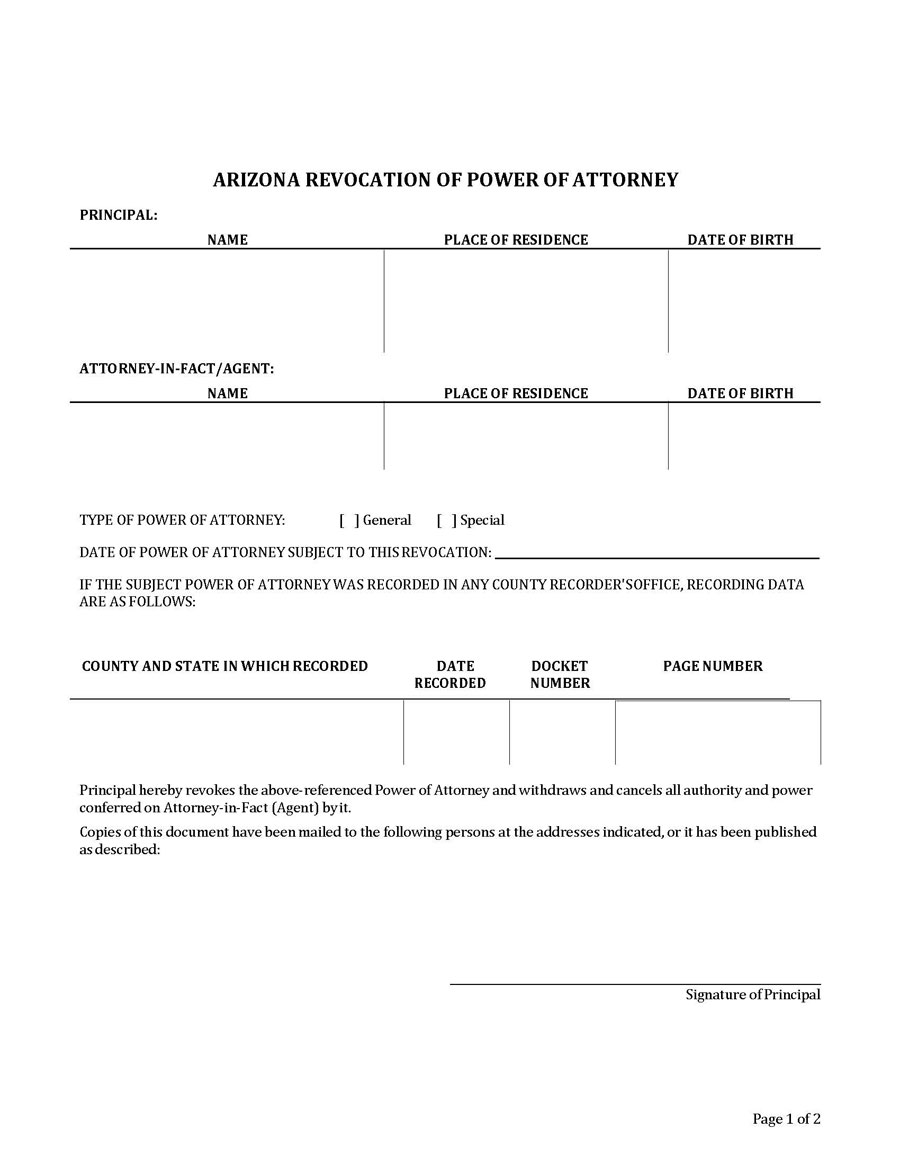 revocation arizona attorney doc free