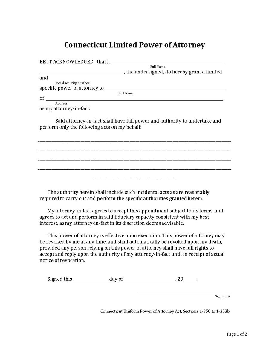 limited connecticut power attorney doc