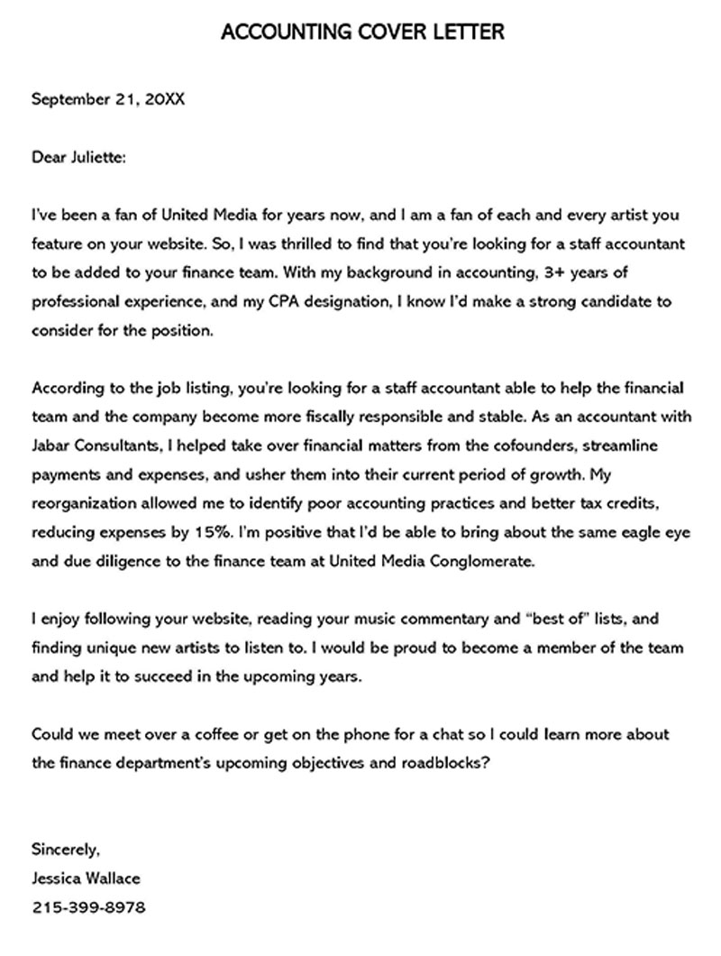 cover letter for accountant in word format