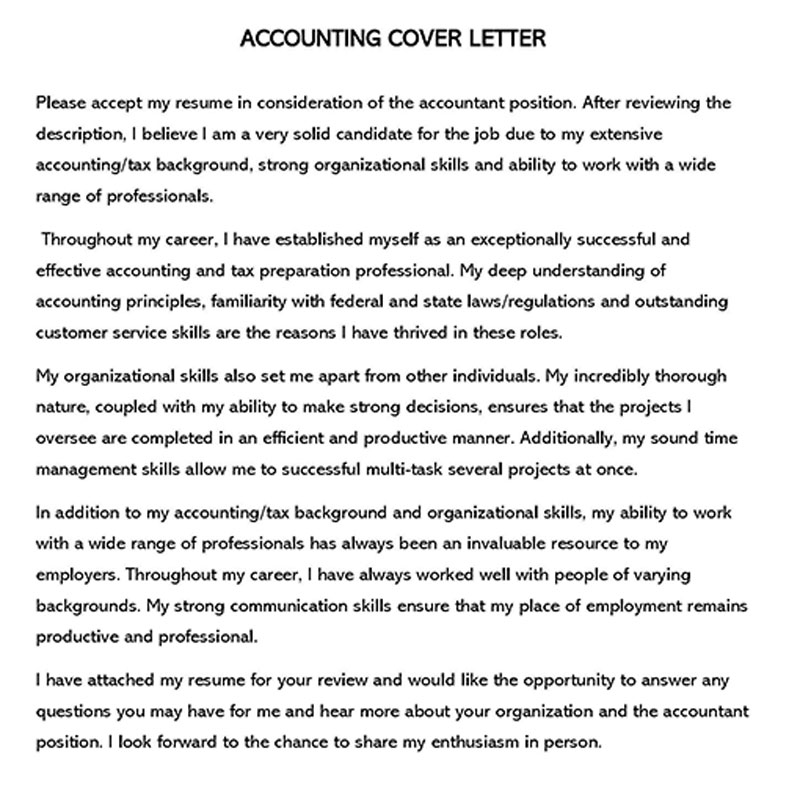 accounting cover letter word