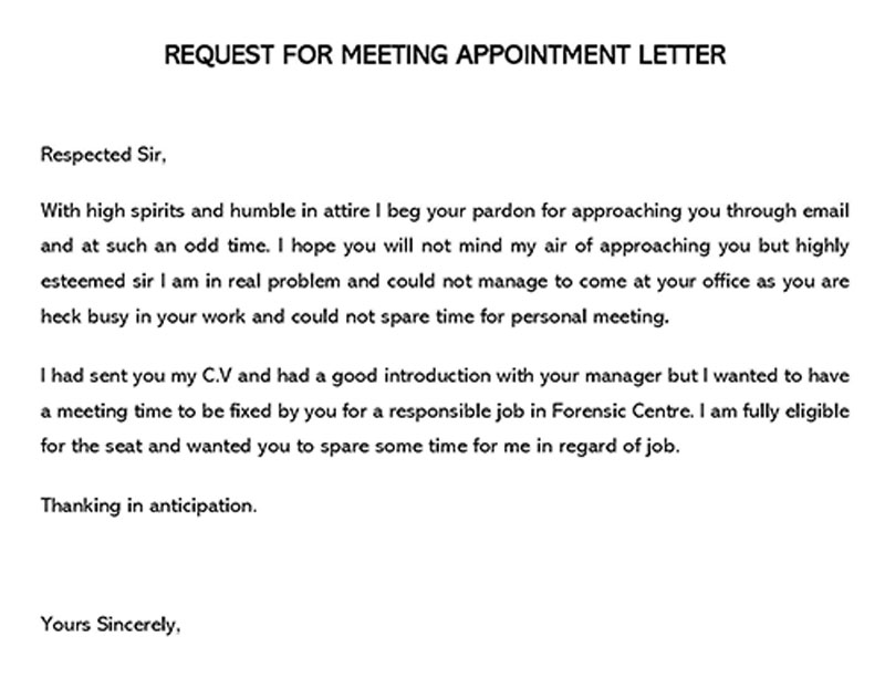 Free company Sample company appointment letter in Word format 19