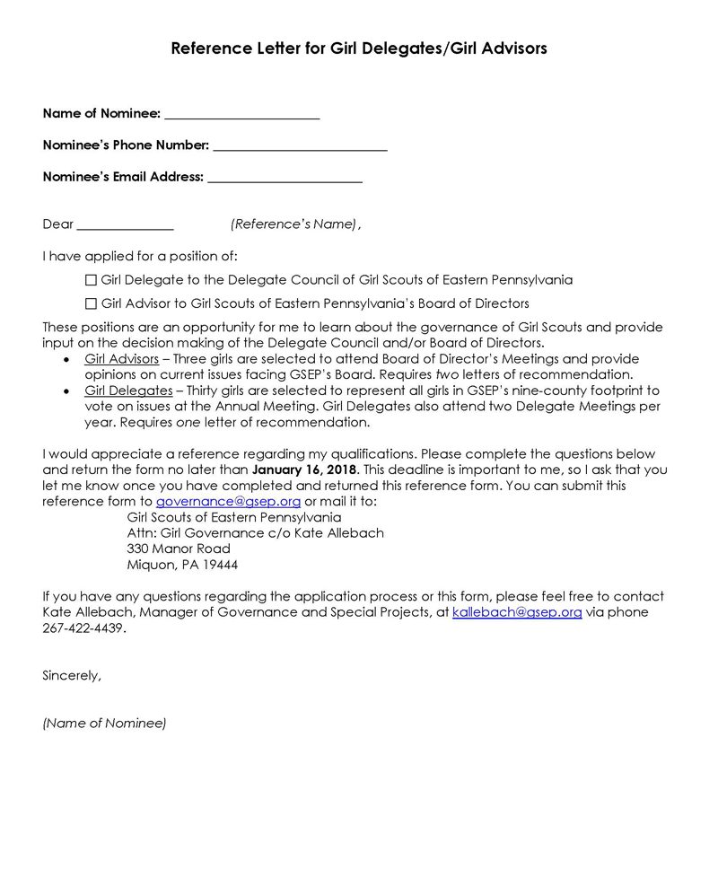 Free Eagle Scout Recommendation Letter Template