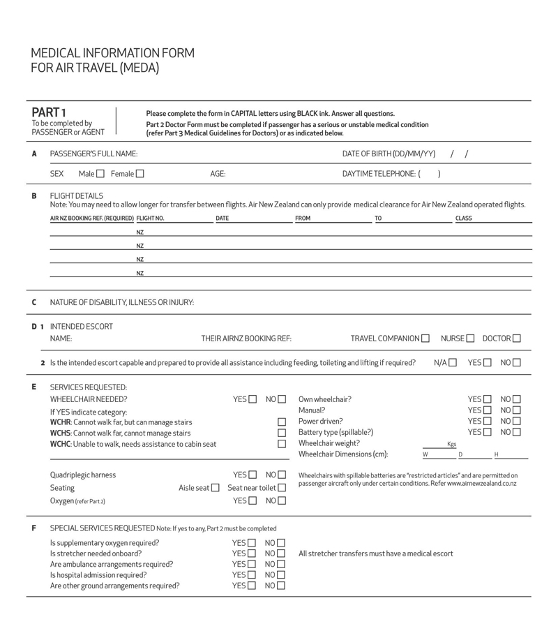 free printable medical clearance form