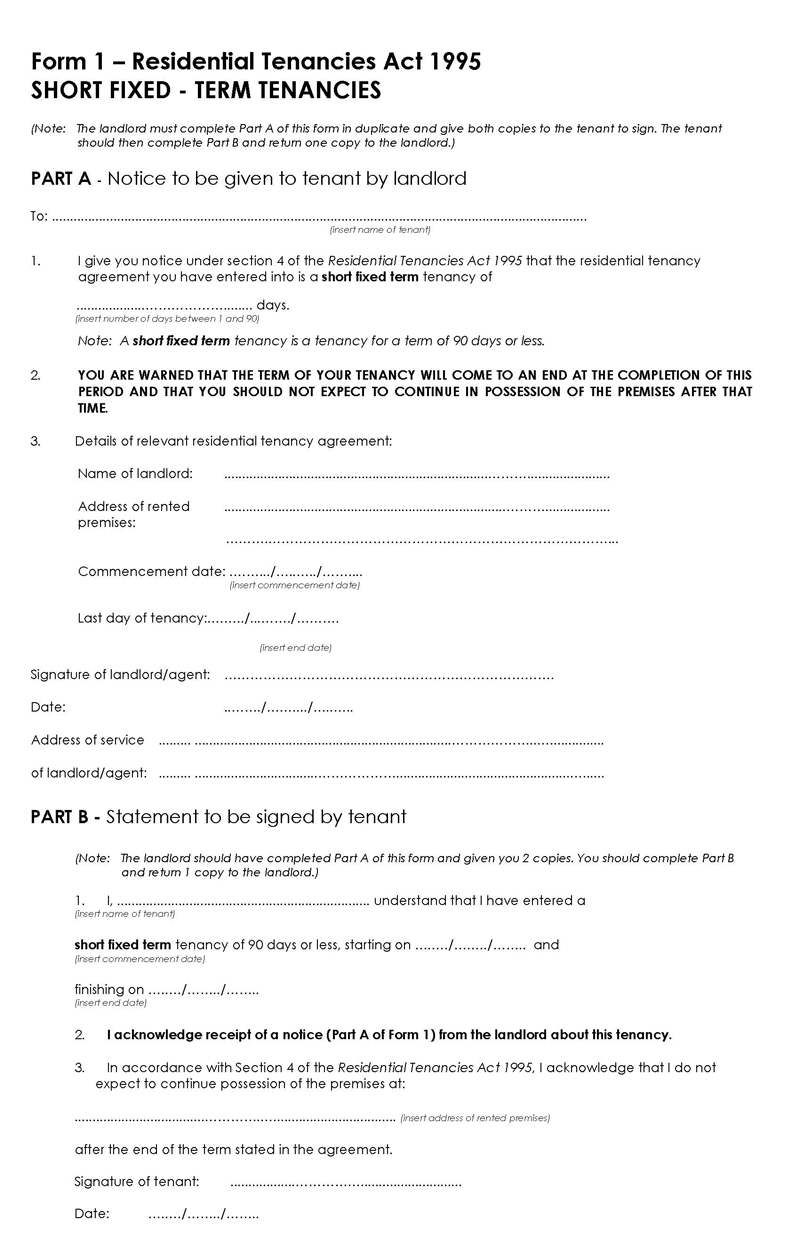 Downloadable One Page Rental Agreement Template Sample