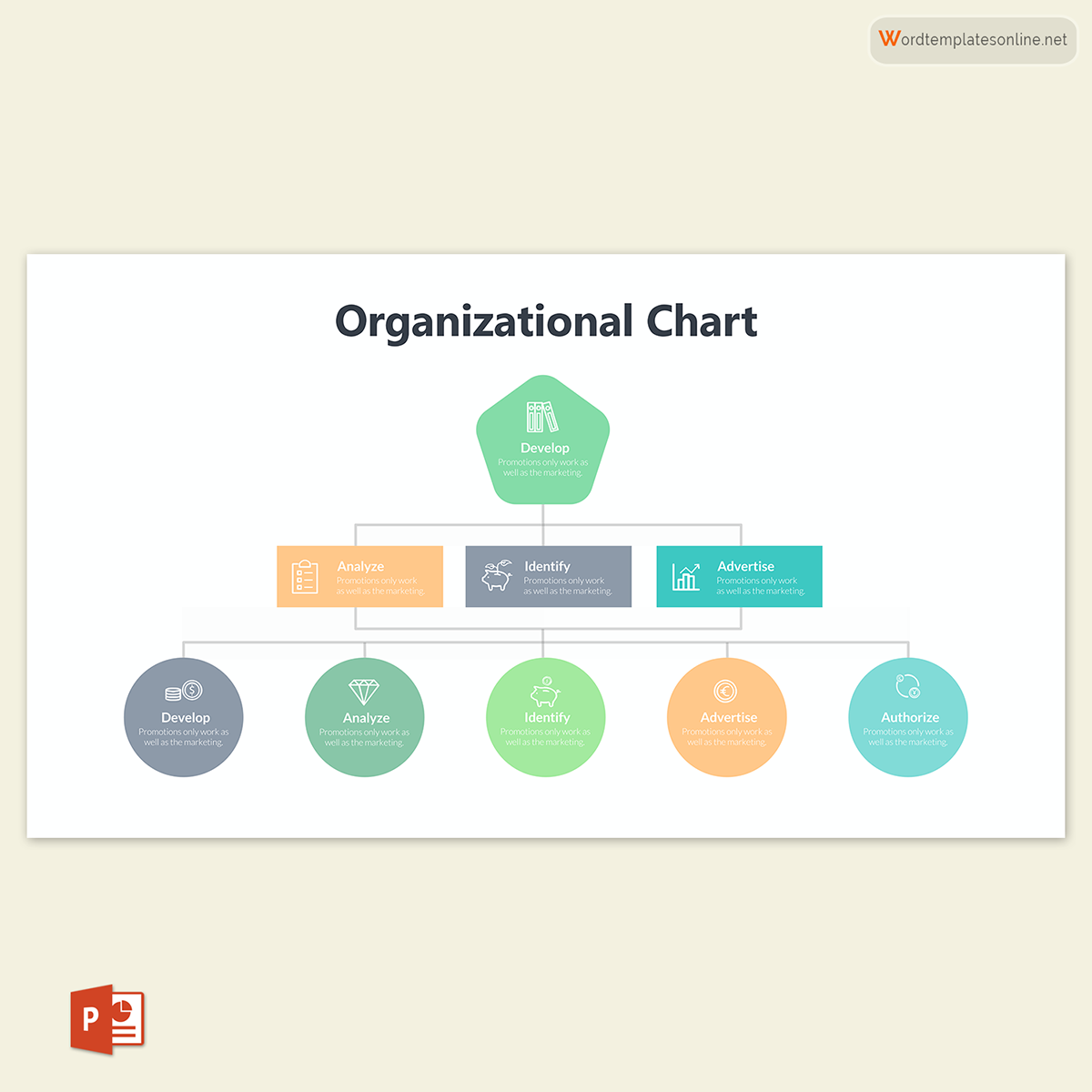 organizational chart word template 03
