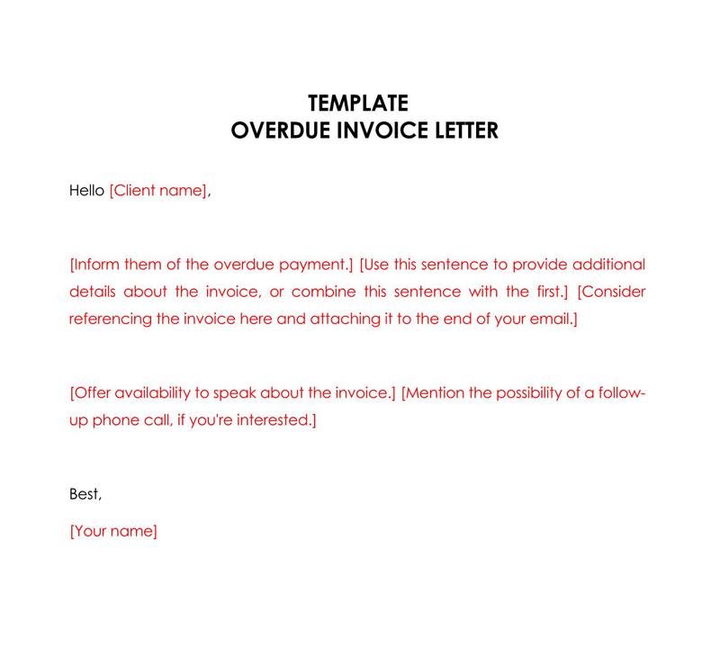 overdue invoice email