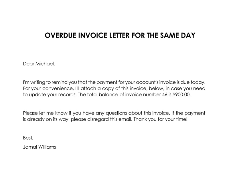 invoice is overdue for payment