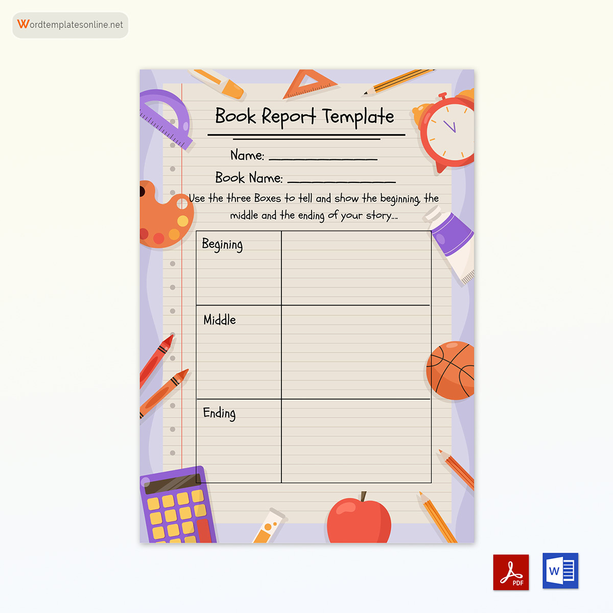 Sample Book Report Format Word