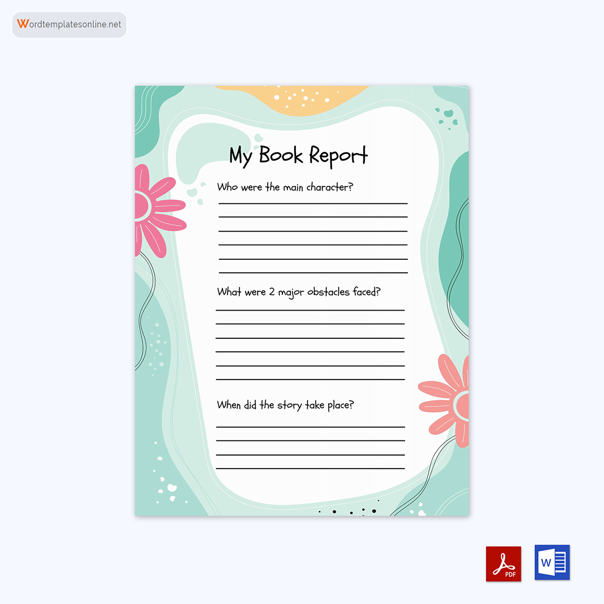 PDF Book Report Format