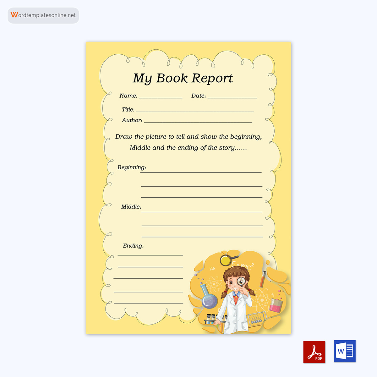 free book report template 6th grade 03