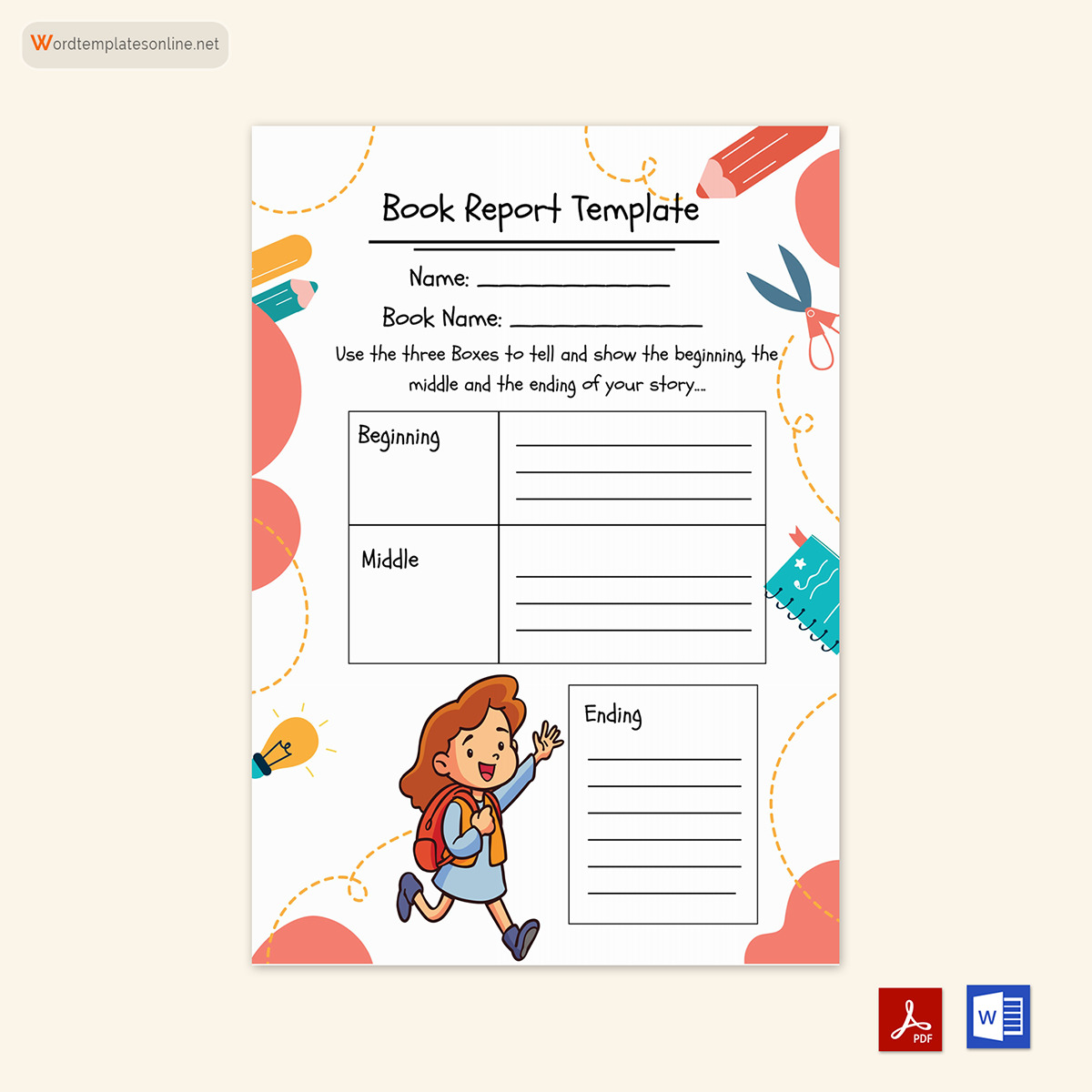 Word Book Report Template: Free and Editable