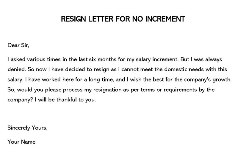 "PDF Resignation Letter Sample: Increased Salary Package"