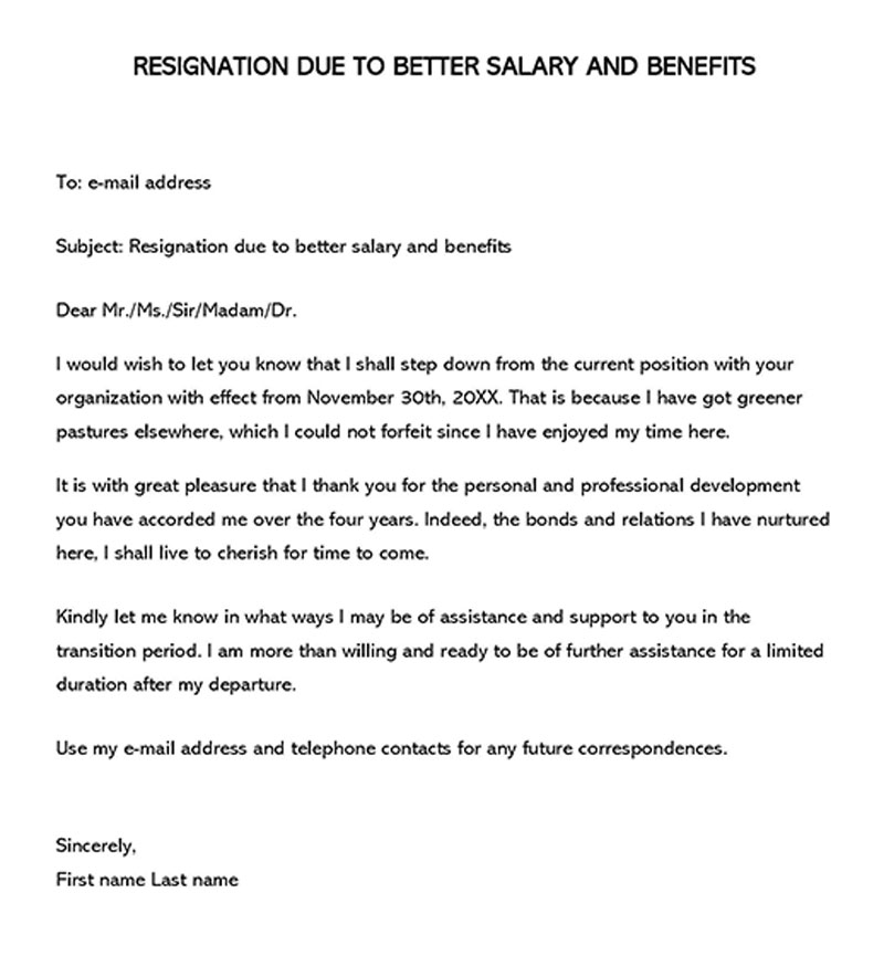 low salary reason for leaving the job