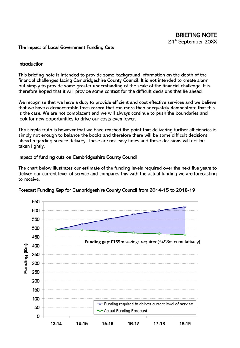 Free Word briefing note template example 02