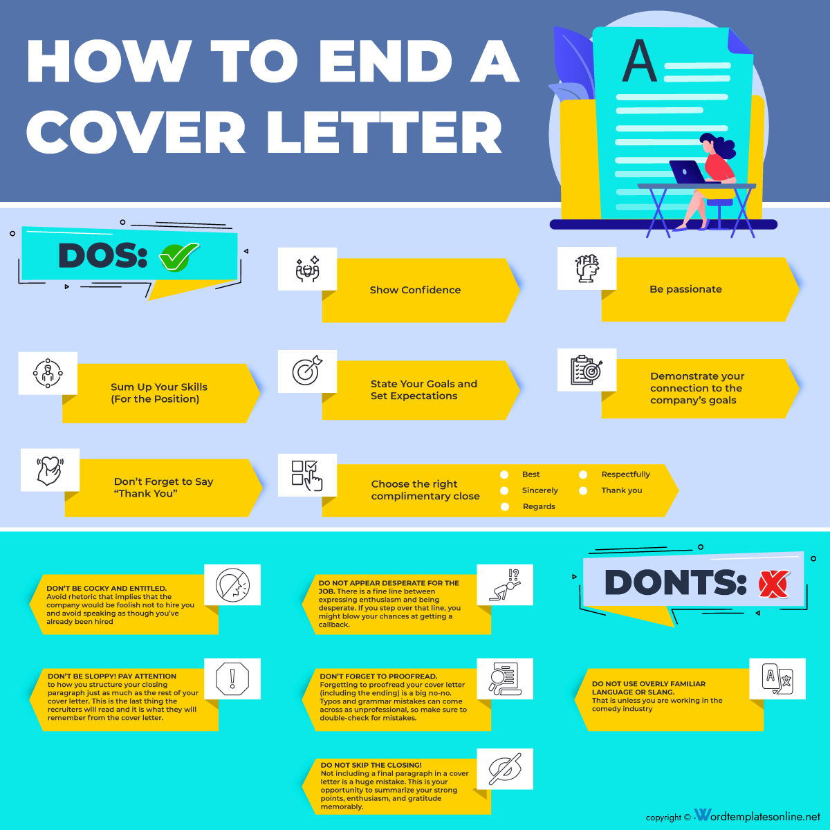 How to End a cover letter