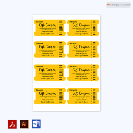 Free Gift Coupon Templates for Anything (Word | PSD | AI)