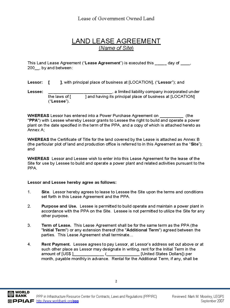 farm land lease agreement pdf