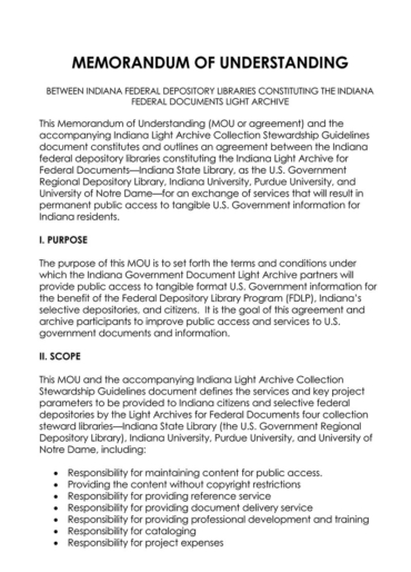 24 Memorandum of Understanding Templates Format 24 Memorandum of Understanding Templates Format