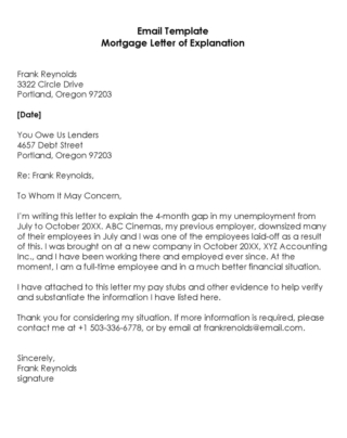 Mortgage Letter Of Explanation (30 Templates) Mortgage Letter Of Explanation (30 Templates)
