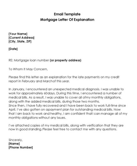 Mortgage Letter Of Explanation (30 Templates) Mortgage Letter Of Explanation (30 Templates)