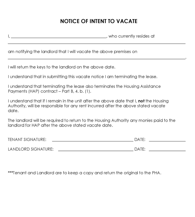 30-day notice to vacate template
