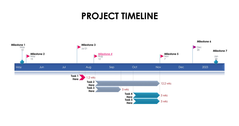 Download free project timeline template in PDF 01