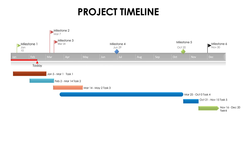 Download free project timeline template in PDF 08