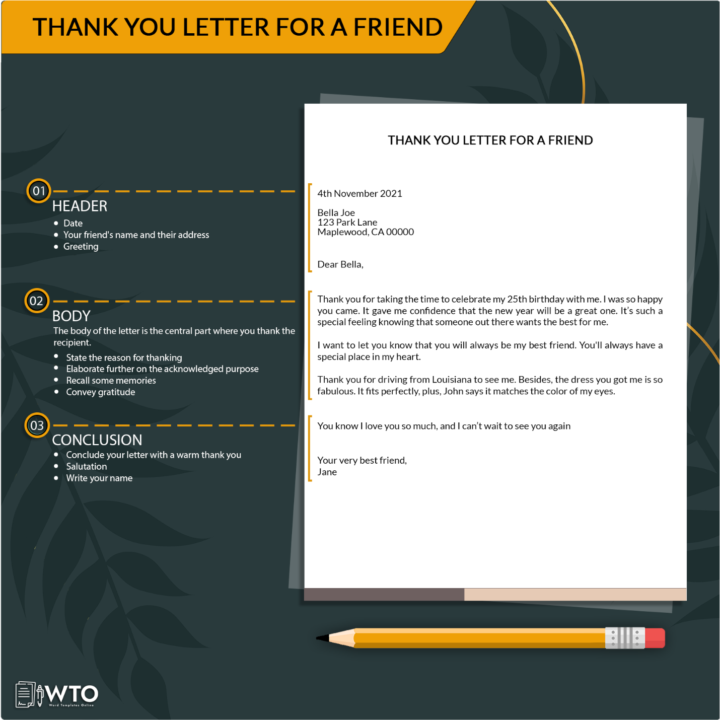 thank you letter for best friend essay