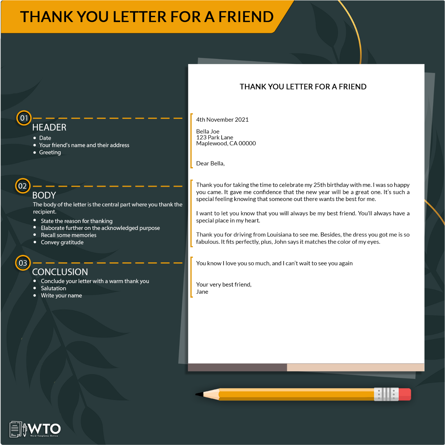 an appreciation letter to a friend