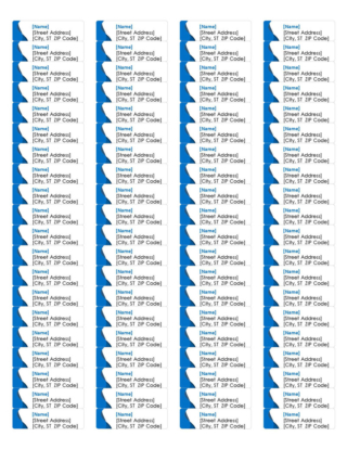 Free Editable Return Address Label Templates (Word, PDF)