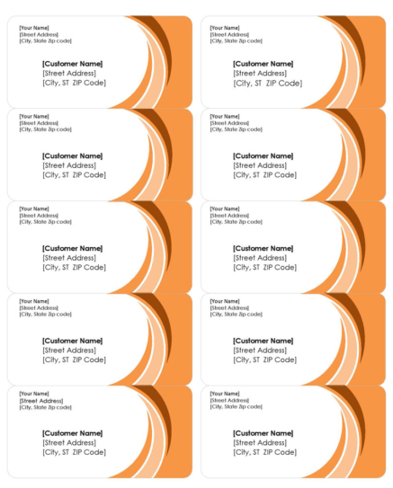 Free Editable Return Address Label Templates (Word, PDF)