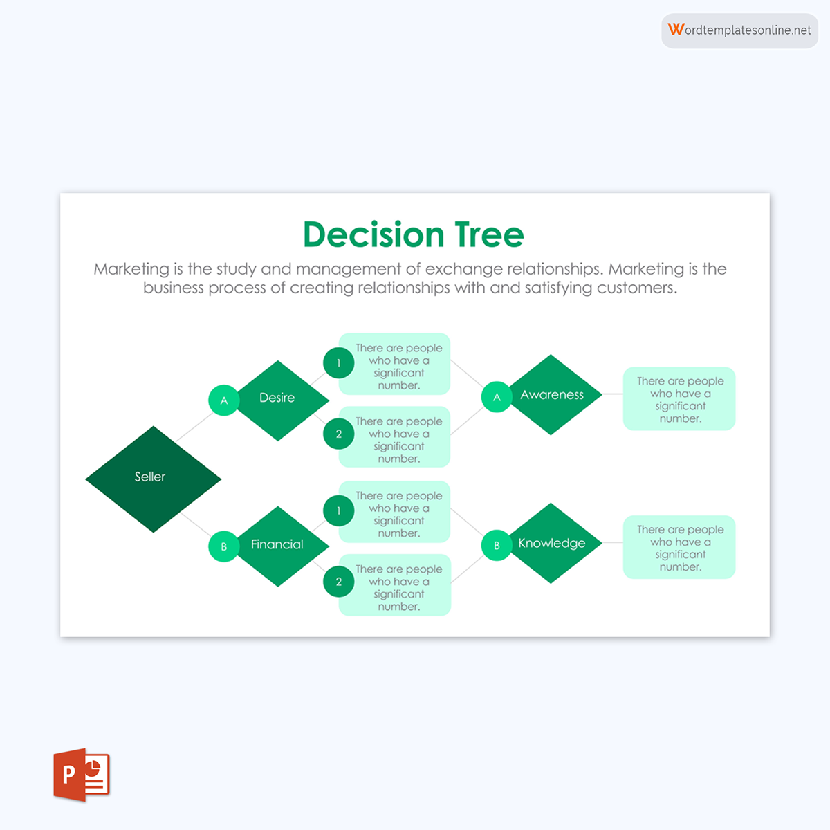 decision tree template word