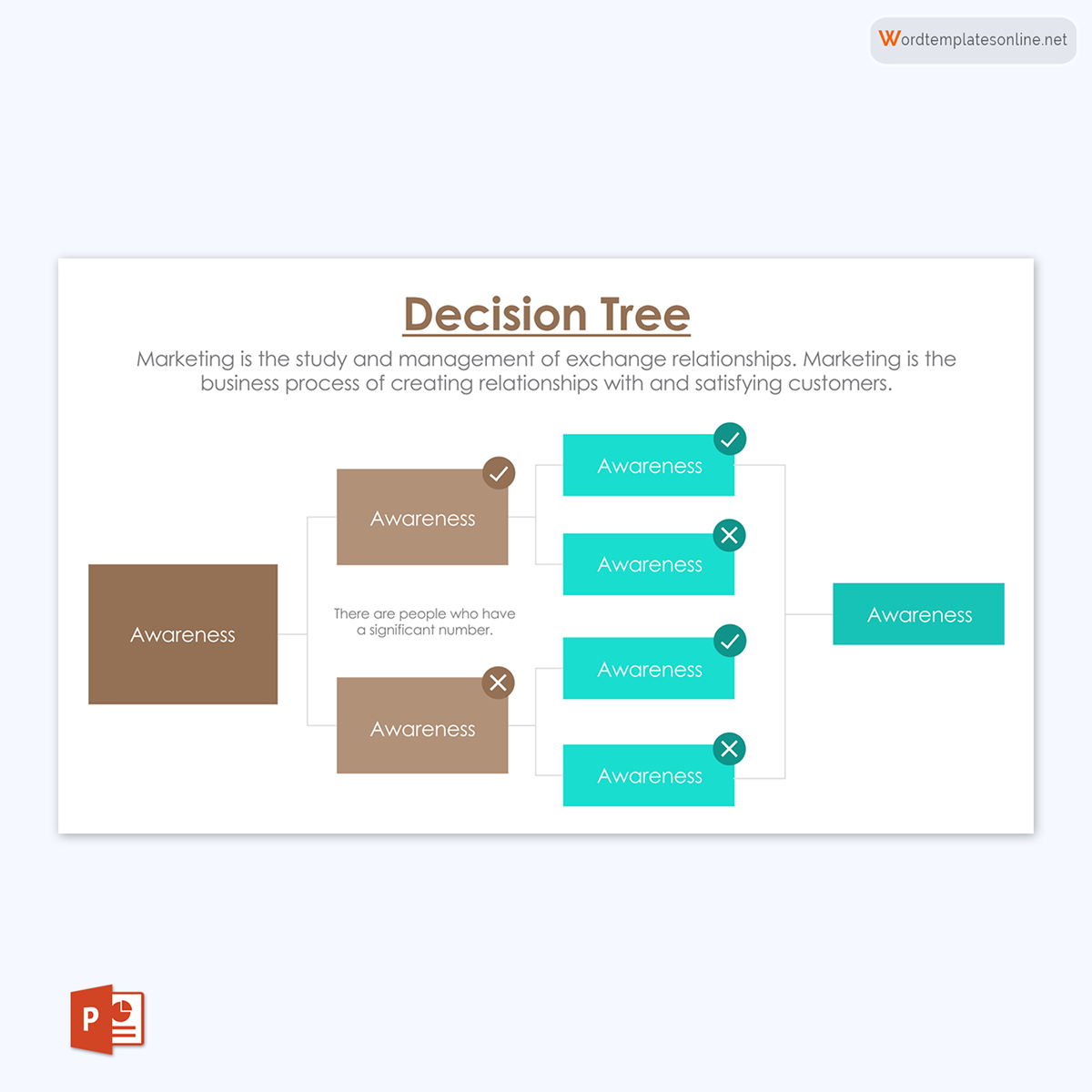 Free Decision Tree Template for PowerPoint 02