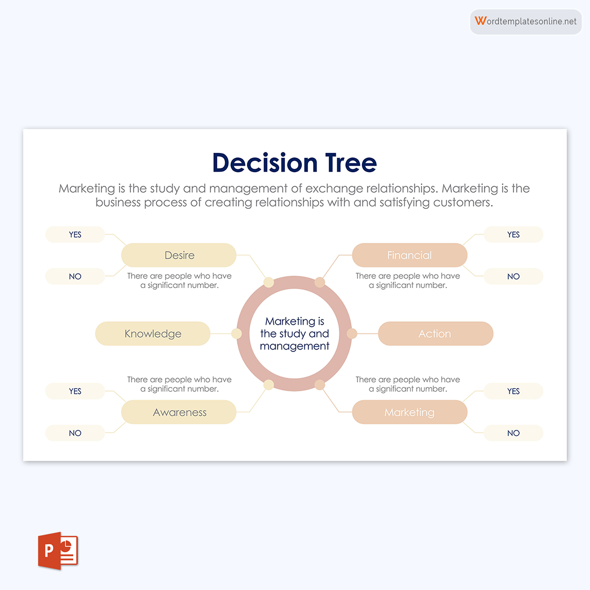 Free Decision Tree Template for PowerPoint 03
