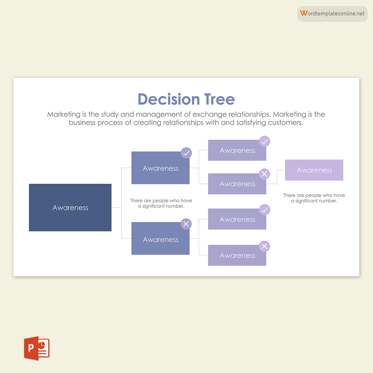 Free Decision Tree Template for PowerPoint 05