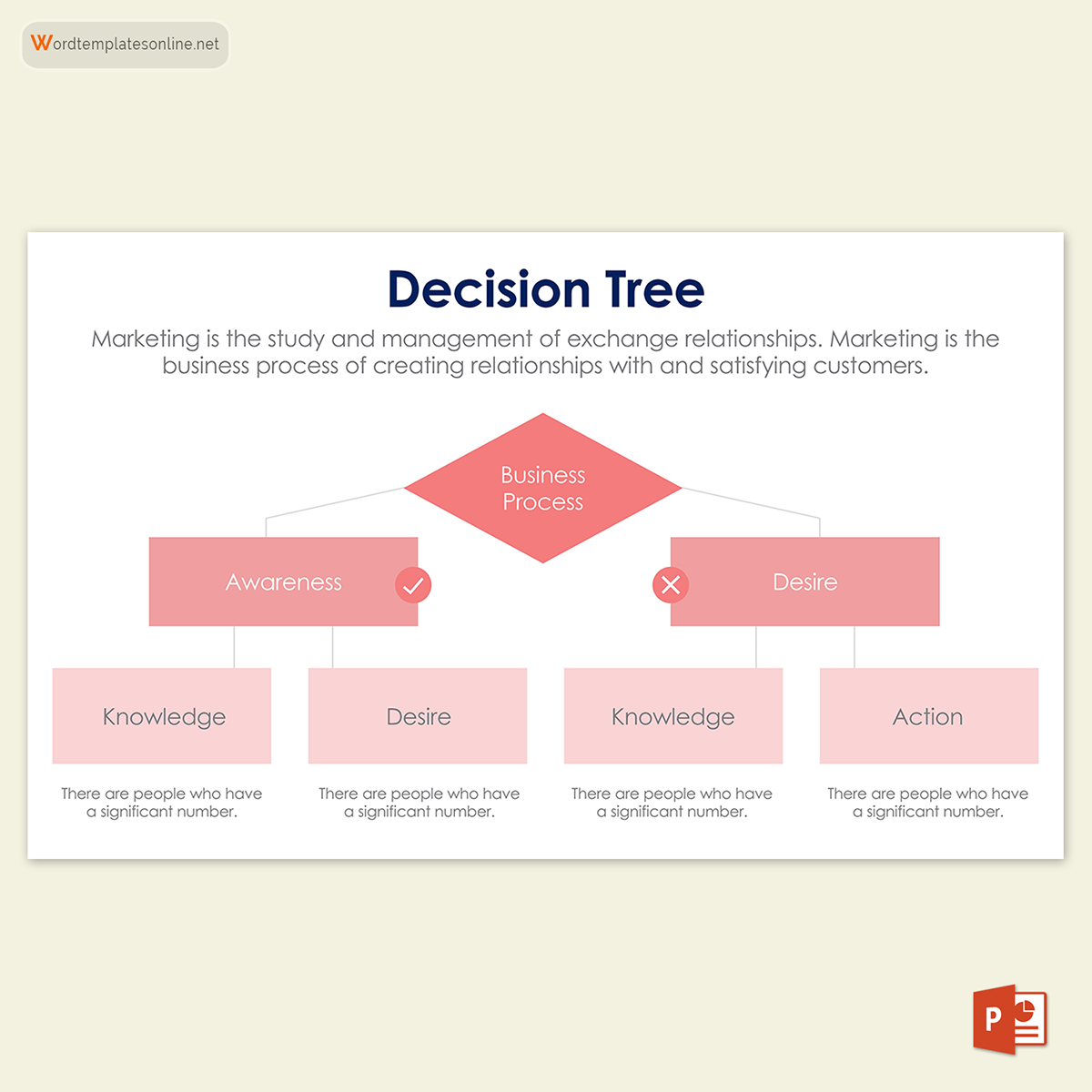 Free Decision Tree Template for PowerPoint 07