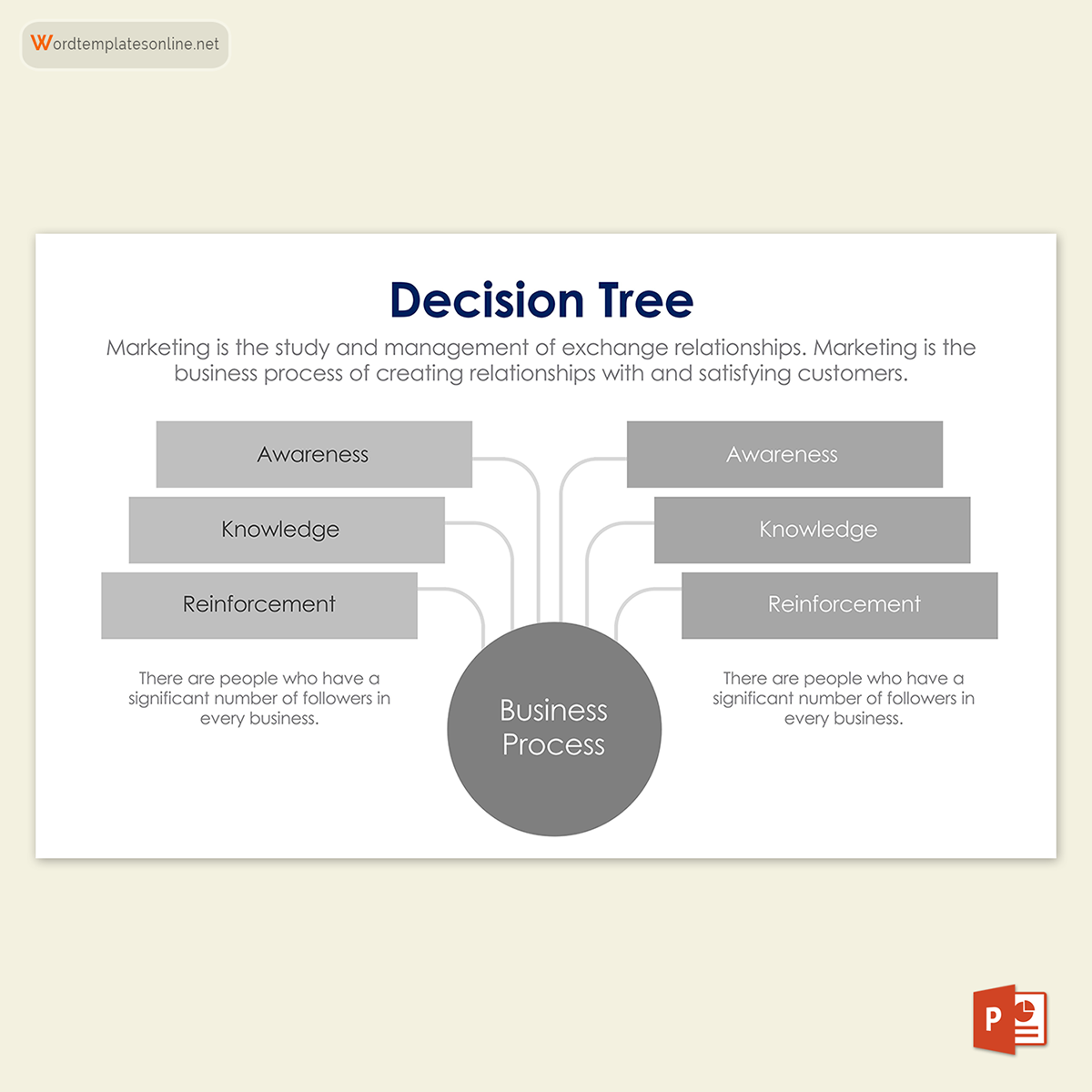 Free Decision Tree Template for PowerPoint 08