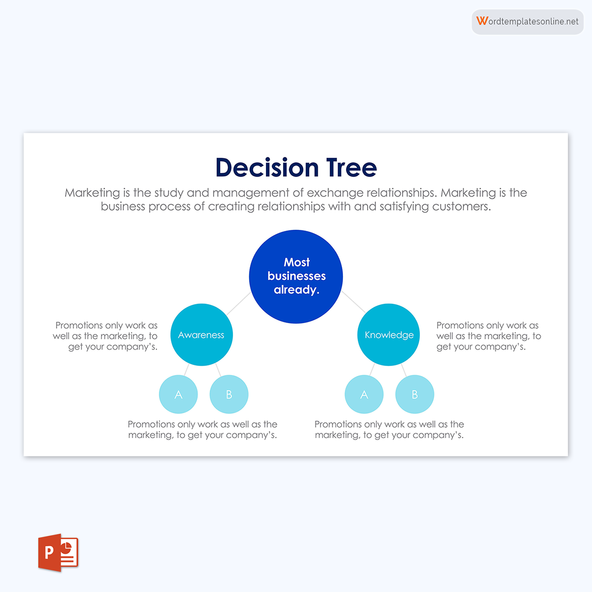 decision tree template excel 01