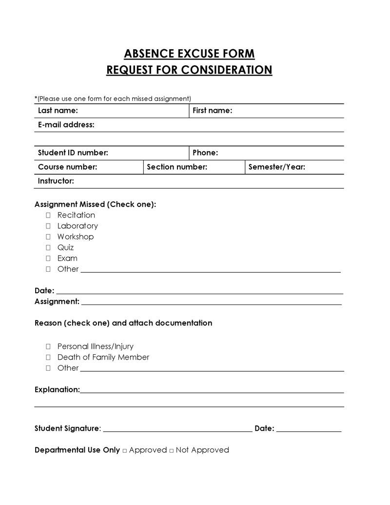 Doctor Note Template - Word Document Sample