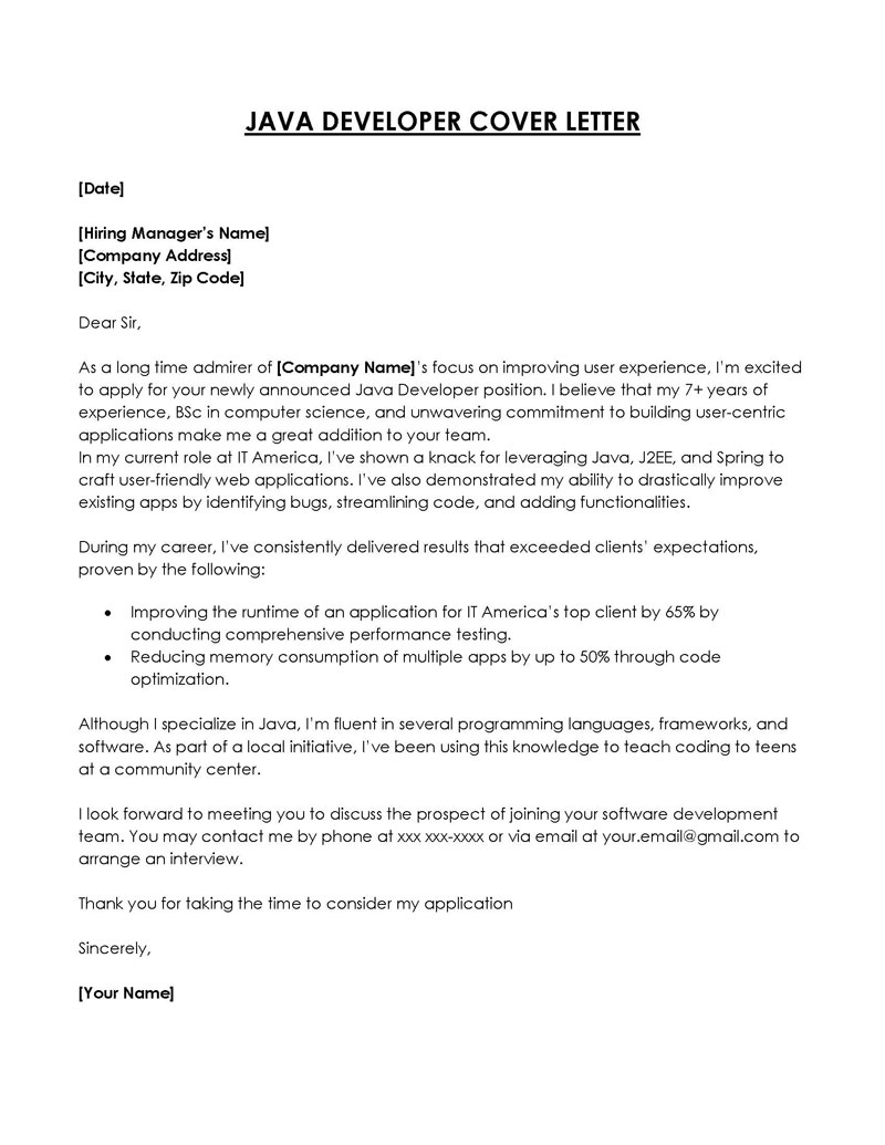 write an impressive resume with a cover letter pdf