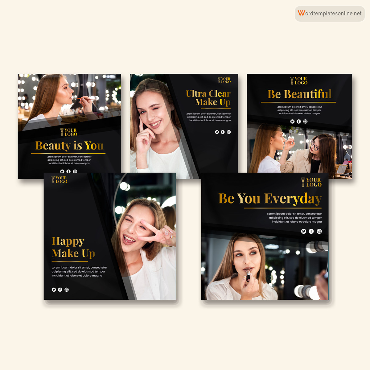 Editable Graphic Media Kit Template - Personalize Your Kit